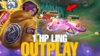 1 HP BEST LING OUTPLAY !! GLOBAL LING ULTRA FASTHAND !! Mobile Legends