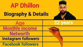 AP Dhillon Biography & lifestyle, Networth, Age, Height, Hobbies, income, YouTube #apdhillon