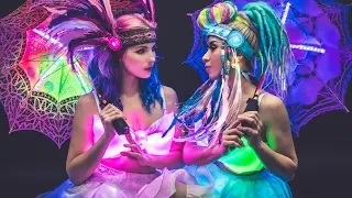 Glowing LED Parasol with Ultra Violet Light