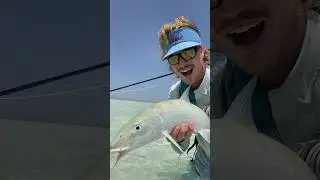 Fly fishing for bonefish in the Middle East two weeks ago!