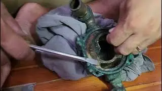 Replacing Sea Strainer For Engine Raw Water Intake.