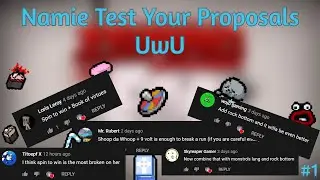 I test your synergy proposals and your comment idea Namitest 1 | The binding of isaac : Repentance |