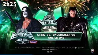 WWE Sting Vs Undertaker (one on one) (2k25) 