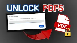 unlock pdf file without password | open forgotten password in a PDF
