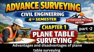 Plane table surveying part 2 civil engineering 4th semester uttarakhand polytechnic #ubter#surveying