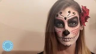 DIY Sugar Skull Makeup for Halloween - Martha Stewart