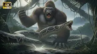 KING KONG vs GIANT TITANOBOAS: Epic Battle to Save Godzilla (1 vs Hundreds!) | King Kong Movie