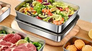 Reviewing Temu 16pcs /12pcs Stainless Steel Food Storage Containers Leak-Proof, Stackable