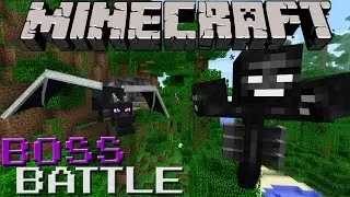 Ender Dragon Boss Battle | Minecraft w/InK Meg and InK Cody.