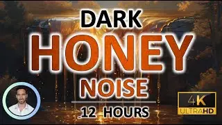 Dark Honey Noise for Uninterrupted Sleep | 12 Hours | BLACK SCREEN | Tinnitus & Anxiety Relief