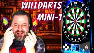 WillDarts Mini1 Soft Tip Electronic Dart Board Review. Check out the added monitor!