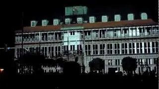 50 Jahre neues Rathaus Emden Multivision-Light-Show 6.September 2012  HD