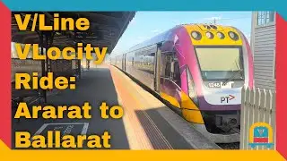 Riding a V/Line VLocity from Ararat to Ballarat (Bound for Melbourne – October 3, 2024)