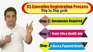 CS Executive Registration form After CSEET | How to fill CS CS Executive Registration form Dec 2021