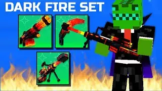OVERPOWERE BURNING! Pixel Gun 3D Dark Fire Set Review Costs $6...