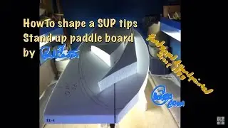 How to shape a stand up paddle surfboard demo/tips #paulcartersurfboards