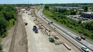 I-196 construction in Grand Rapids