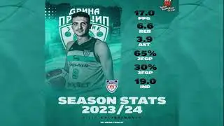 Filip Cvijetinovic (SG-SF 198cm) KK Drina Princip #9