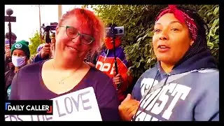 Black Woman Confronts White Liberal Protester