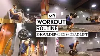 MY GYM WORKOUT ROUTINE 2018 | Shoulders and legs and back