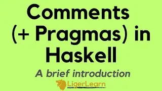 Basics of comments (+ pragmas) in Haskell