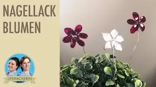 Nagellack Blumen selber machen | Bl&uuml;ten aus Draht und Nagellack