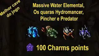 [BESTIARY] Massive Water Elemental, Os quaras Hydromancer, Pincher e Predator - 100 Charm point