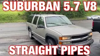 1999 Chevy Suburban 5.7L TRUE DUAL EXHAUST w/ STRAIGHT PIPES!