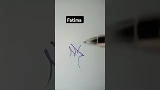 Fatima signature style||F letter signature idea#shortsvideo #ytshorts #youtubeshorts #ahmed