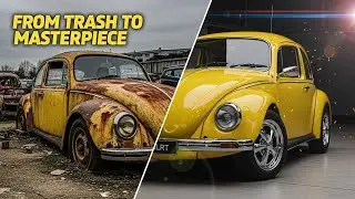 ASMR Car Restoration – Satisfying Full Volkswagen Beetle 1100 Rebuild Process