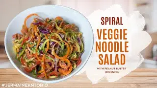 Veggie Noodle Salad with Peanut Dressing | Salad Sunday with Jermaine Antonio