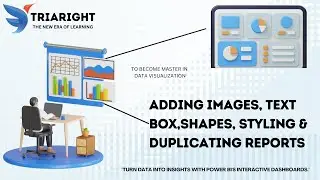 POWERBI - Adding Images, Text Box, Shapes, Styling & Duplicating Reports