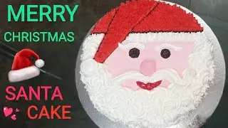 Santa Claus cake recipe - Christmas cake decorating ideas - Christmas theme cake - Xmas Santa cake