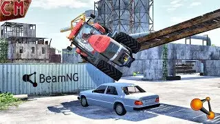 Heavy Machinery Accidents in PORT BeamNG Drive