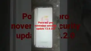 Poco m2 pro latest update 13.0.2.0 November security patch .