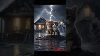 We Rescued Kittens Displaced by Floods #shorts #dnr_ai