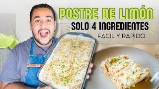 Este POSTRE DE LIMÓN es extremadamente fácil de preparar!