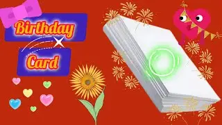 Birthday Card Making Ideas/ A4 Size White Sheet Card Making Ideas 