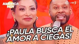 América Hoy: Paula Arias buscó pareja a ciegas en el set de 
