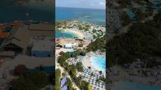 View of CocoCay from the Helium Balloon Ride #cococay #bahamas #cruise #royalcaribbean