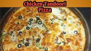 Tandoori Chicken Pizza Recipe || Homemade Pizza || How To Make Chicken Tandoori Pizza #pizza #viral
