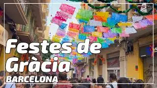 Gr&agrave;cia Festivities Barcelona  🎉 Colorful Street Festival Experience!
