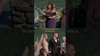 Beautiful reading of &ldquo;Wedding Poem&rdquo; by Whitney Hanson 🕊️✨ #wedding #weddingpoem #weddingvideo