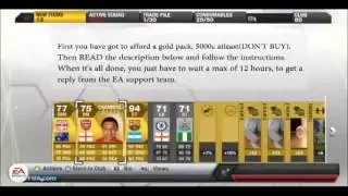 FIFA 13 Ultimate Team FUT13 Goldpack glitch !!(PS3)