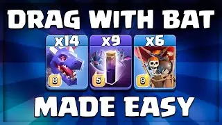 Th13 Red Dragon Attack Strategy With Bat Spell !! Best Th13 Attack Strategy 2021 Clash Of Clans