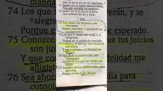 Salmos119:73,75-77Y que conforme a tu fidelidad me afligiste.Sea tu misericordia para consolarme