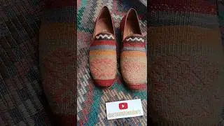 Handmade Turkish Kilim Loafers Size 47 &ndash; Leather Sole Artisan Shoes from Istanbul