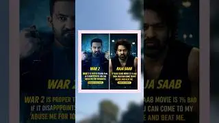 WAR 2 vs RAJA SAAB Bold Challenge 😱 | Filmmakers&rsquo; Confidence Goes Viral #Shorts #trend #viralshorts