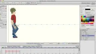 Anime Studio Pro Walk Cycle Menu Script Demonstration