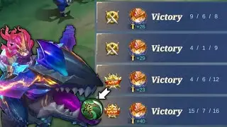 SUNKEN PREDATOR WIN STREAK HACK ON MYTHIC RANK GAME | PREFECT BUILD FOR SOLO RANK | MLBB🦖